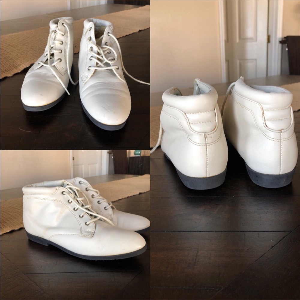 White winter boots